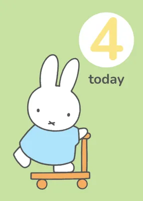 Miffy Two Today Birthday Card