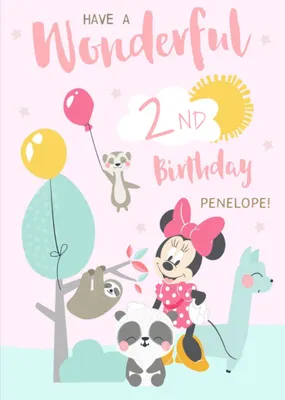 Disney Minnie Mouse Have a Wonderful 2nd Birthday