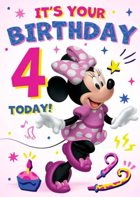 Disney Minnie Mouse It's Your Birthday Card 