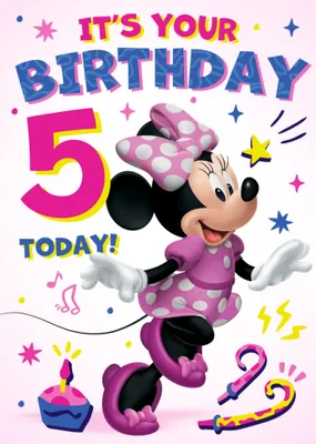 Disney Minnie Mouse It's Your Birthday Card 