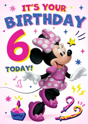 Disney Minnie Mouse It's Your Birthday Card 