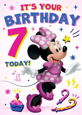 Disney Minnie Mouse It's Your Birthday Card 