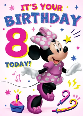 Disney Minnie Mouse It's Your Birthday Card 