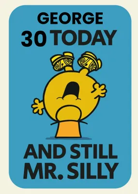 Mr Men Mr Silly 30 Today Birthday Card