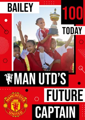 Manchester United Photo Upload Birthday Card