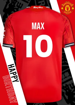 Manchester United Birthday Card