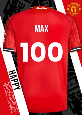 Manchester United Birthday Card