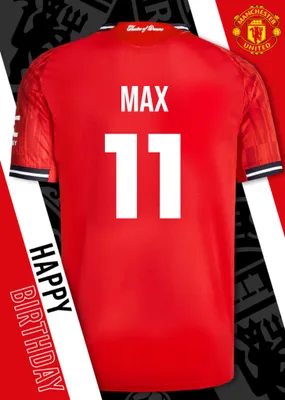 Manchester United Birthday Card