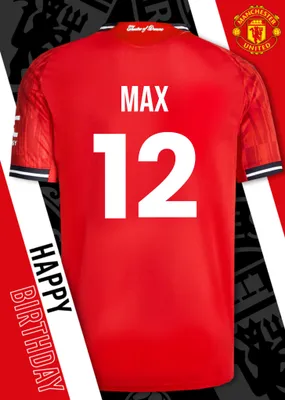 Manchester United Birthday Card
