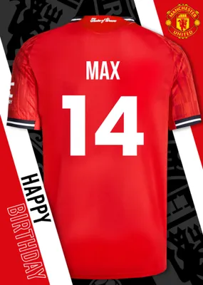 Manchester United Birthday Card