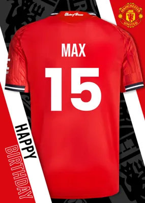 Manchester United Birthday Card