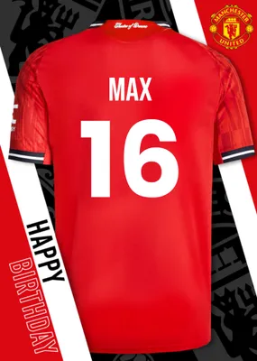Manchester United Birthday Card