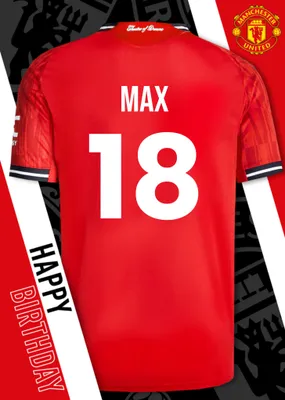 Manchester United Birthday Card