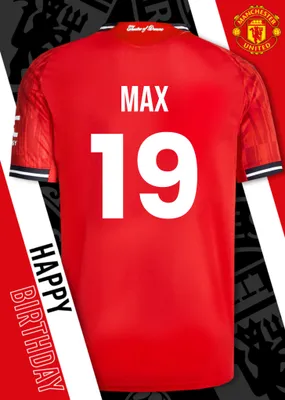 Manchester United Birthday Card