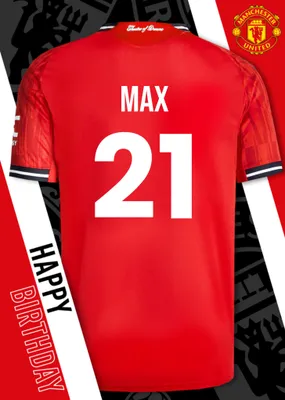 Manchester United Birthday Card