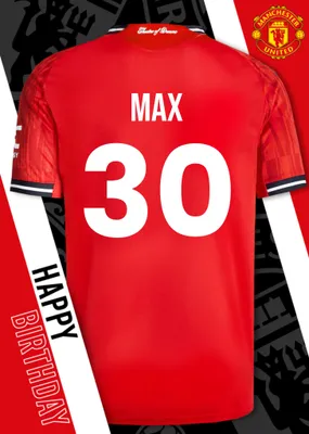 Manchester United Birthday Card