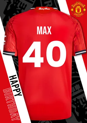 Manchester United Birthday Card