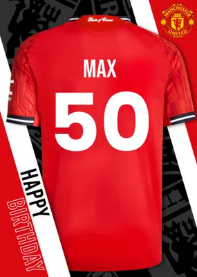 Manchester United Birthday Card