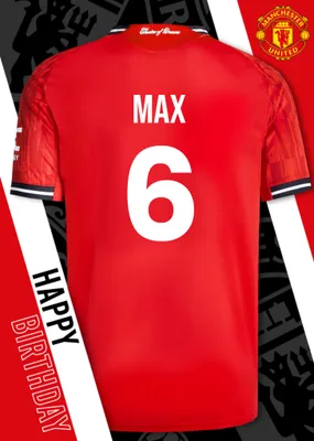 Manchester United Birthday Card