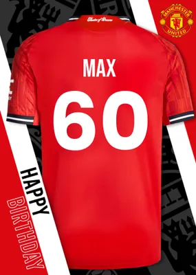 Manchester United Birthday Card