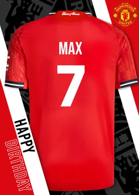 Manchester United Birthday Card