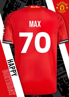 Manchester United Birthday Card
