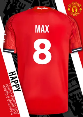 Manchester United Birthday Card