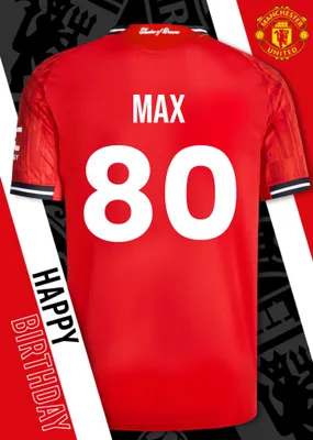 Manchester United Birthday Card