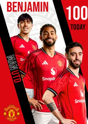 Manchester United Birthday Card