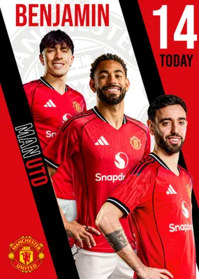 Manchester United Birthday Card