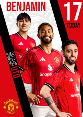 Manchester United Birthday Card