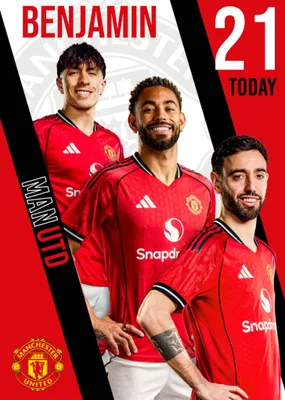 Manchester United Birthday Card