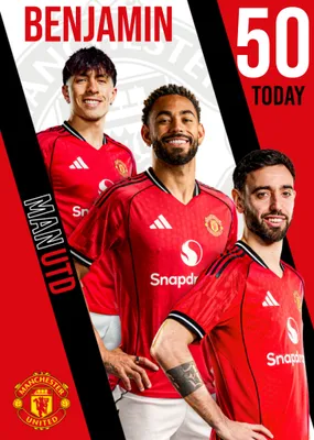 Manchester United Birthday Card