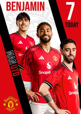 Manchester United Birthday Card