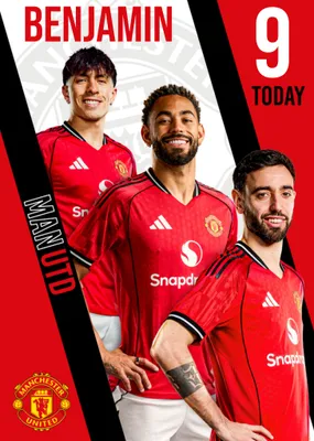 Manchester United Birthday Card