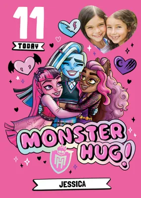 Monster High Photo Upload Birthday Card
