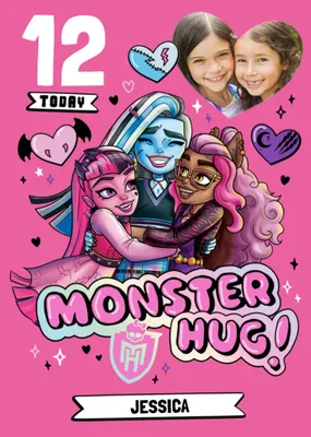 Monster High Photo Upload Birthday Card