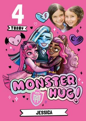 Monster High Photo Upload Birthday Card
