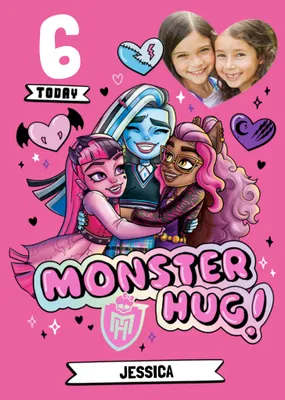 Monster High Photo Upload Birthday Card