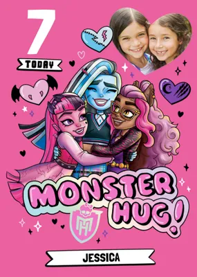 Monster High Photo Upload Birthday Card