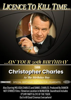 License To Kill Time Movie Personalised Photo Upload Birthday Card