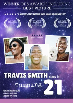 At The Movies Film Poster Inspired Photo Upload 25th Birthday Card