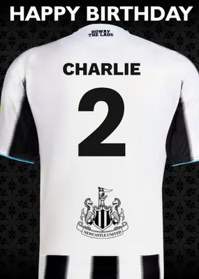 Newcastle United F.C Birthday Card