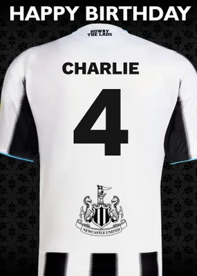 Newcastle United F.C Birthday Card