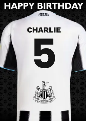 Newcastle United F.C Birthday Card