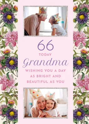 Natural History Museum Grandma Photo Upload Birthday Card