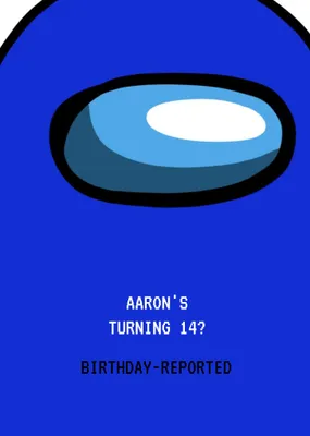 Funny Gaming Meme Reported 14th Birthday Card