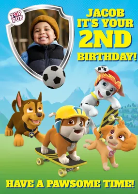 Nickelodeon Paw Patrol Photo Upload Card