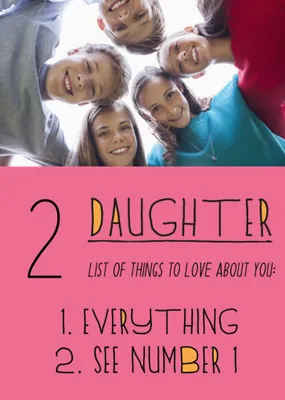 Pigment Large Photo Upload Birthday Card