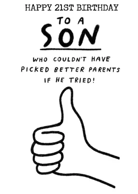Couldn't Have Picked Better Parents If He Tried Birthday Card